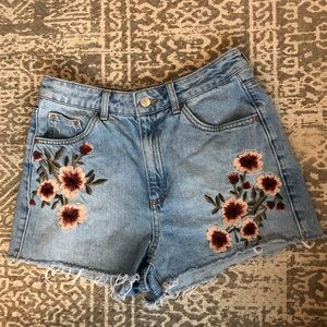 Topshop “Mom” Jean Shorts